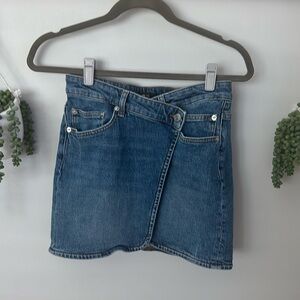 Maje denim wrap skirt size 34 US size XS